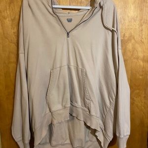 Pale Pink Slightly Cropped Hoodie